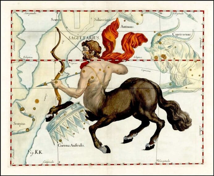 Segno Zodiacale del Sagittario 1 Hevelius_sagittario